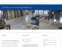 Tablet Screenshot of corriveauconcrete.com